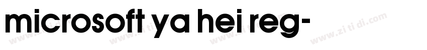 microsoft ya hei reg字体转换